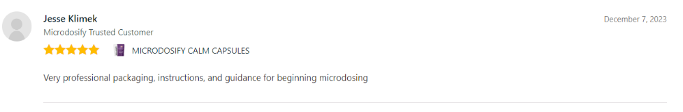 Microdosify CALM Review 1