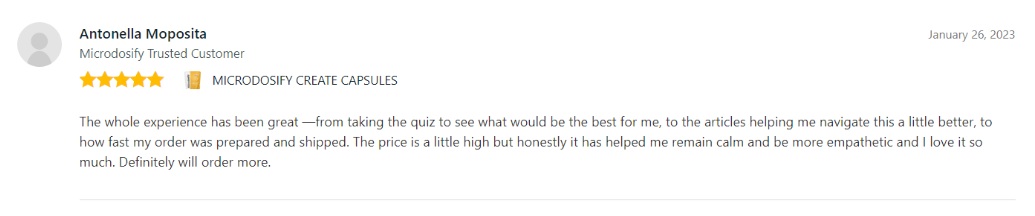 Microdosify CREATE Review 2