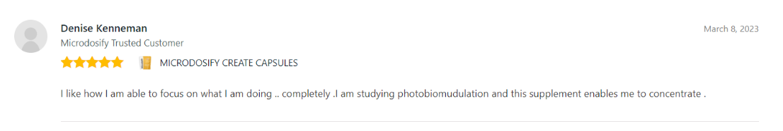 Microdosify CREATE Review 4
