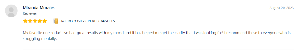 Microdosify CREATE Review 6