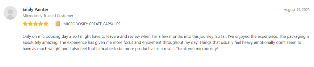Microdosify CREATE Review 7